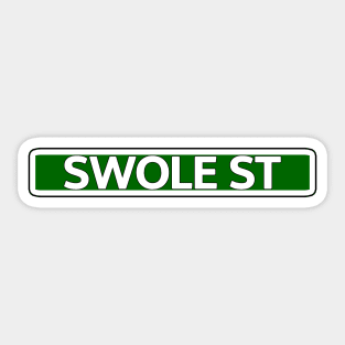 Swole St Street Sign Sticker